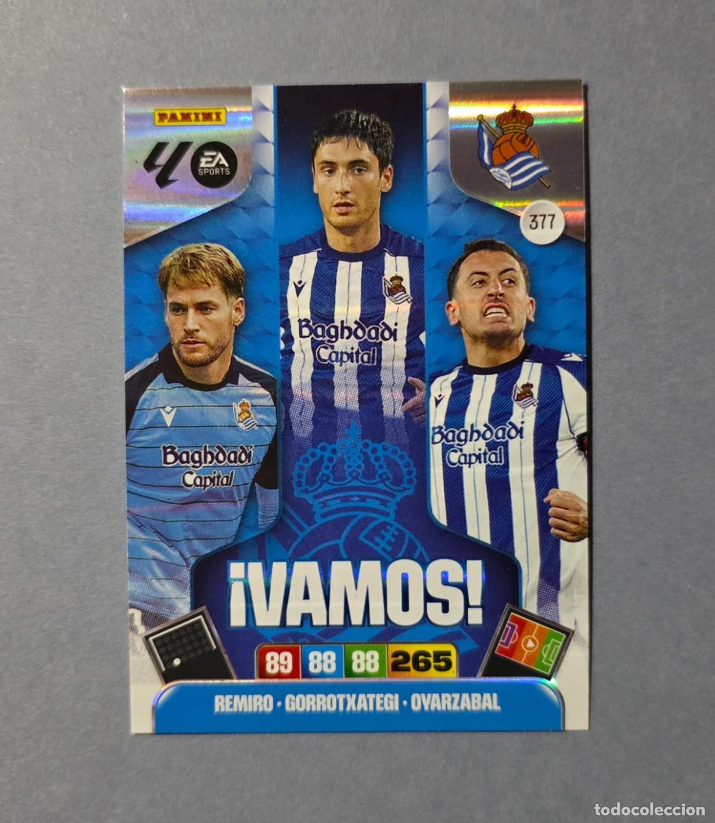 Cromos de F&uacute;tbol: 377 VAMOS - REAL SOCIEDAD - ADRENALYN XL 2025-26 - 25/26 (NUEVO)