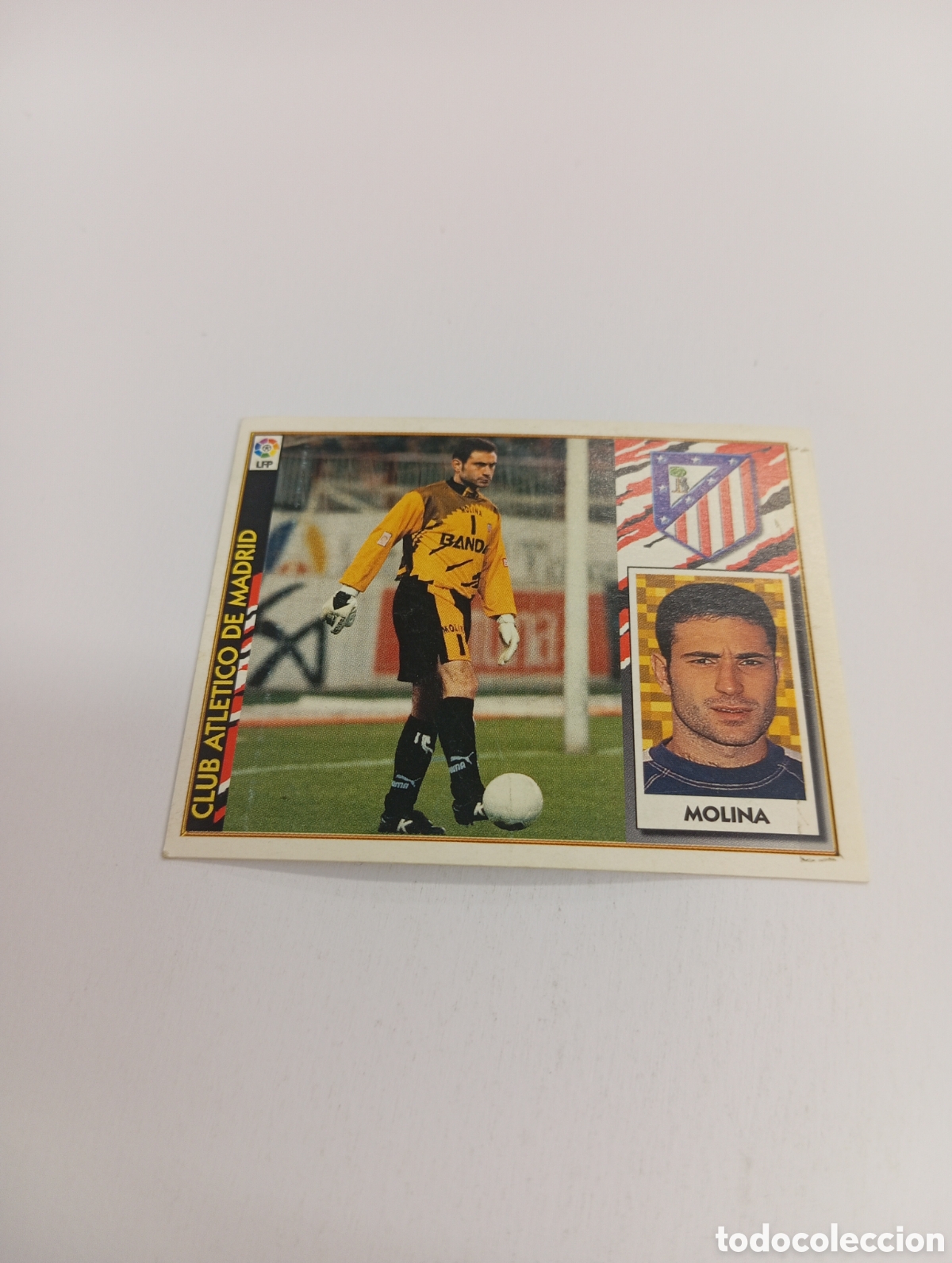 Cromos de F&uacute;tbol: MOLINA Atl&eacute;tico de Madrid Liga Este 1997 1998 NUEVO SIN PEGAR 97 98