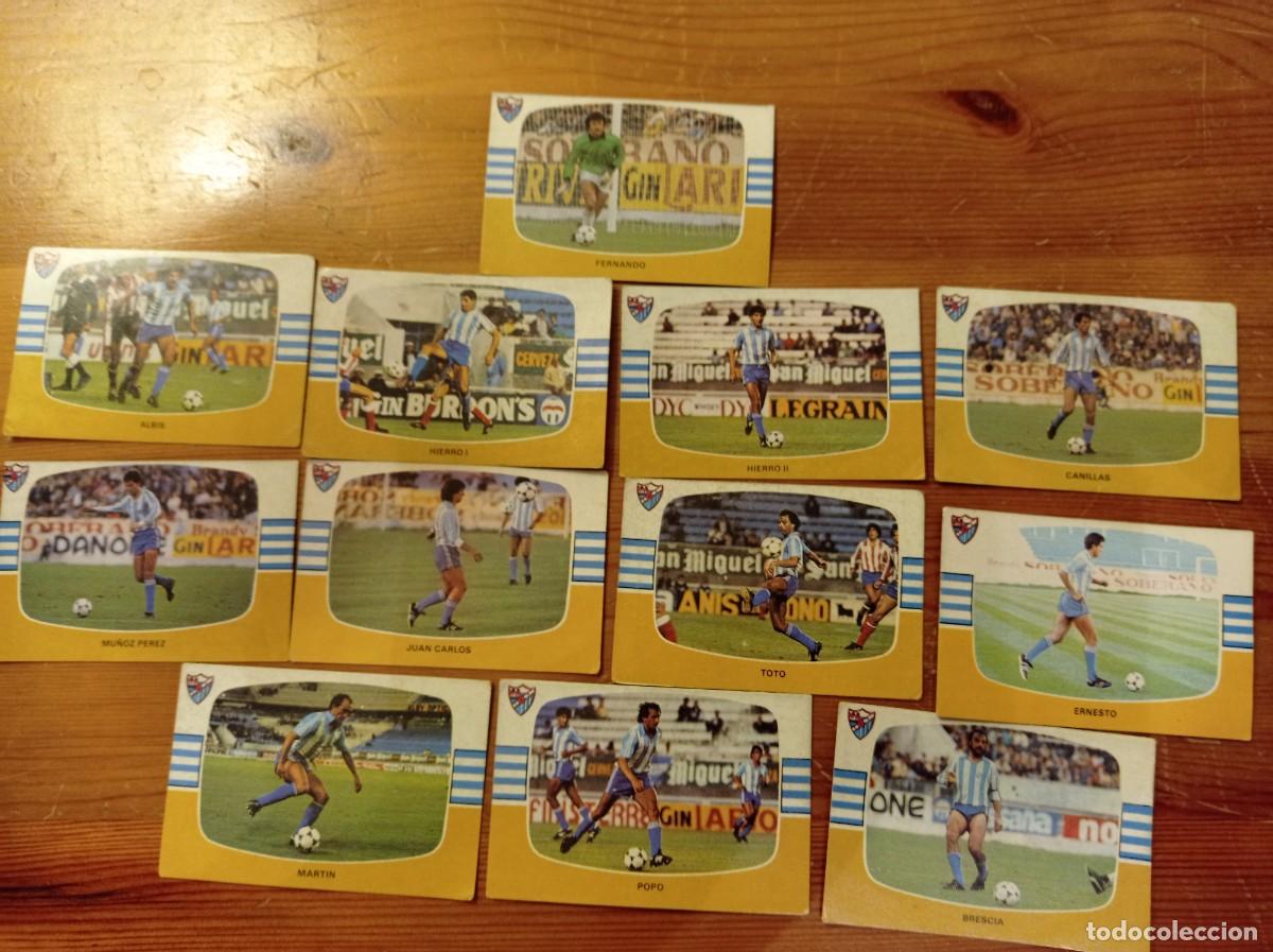 Cromos de F&uacute;tbol: 12 cromos Malaga Cromos Cano f&uacute;tbol 1984 1985 84 85. Nunca pegados.