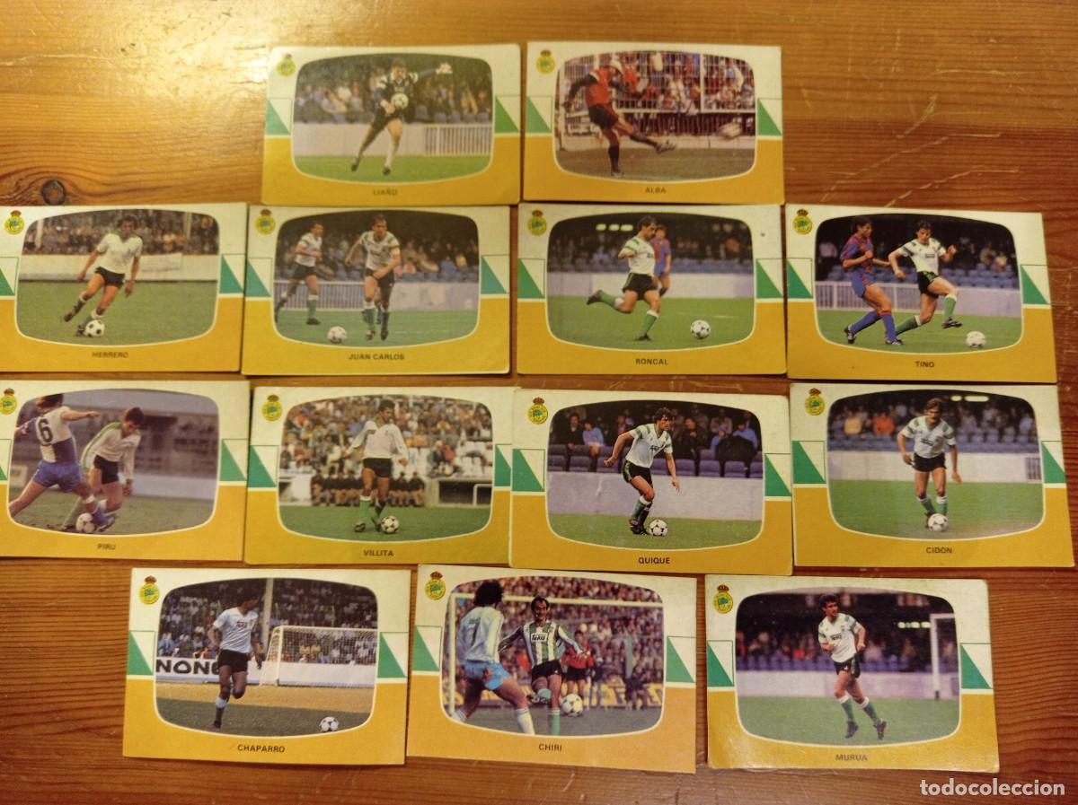 Cromos de F&uacute;tbol: 13 cromos Racing Santander Cromos Cano f&uacute;tbol 1984 1985 84 85. Nunca pegados.