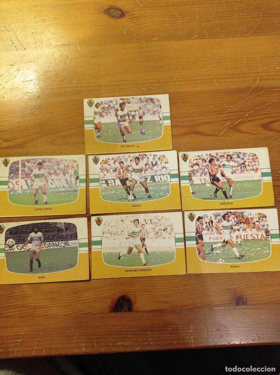 Cromos de F&uacute;tbol: 7 cromos Elche Cromos Cano f&uacute;tbol 1984 1985 84 85. Nunca pegados.