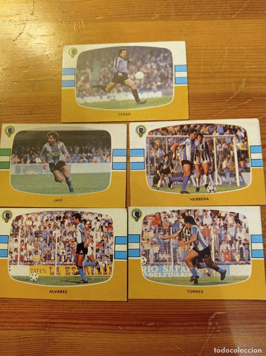 Cromos de F&uacute;tbol: 5 cromos Hercules Cromos Cano f&uacute;tbol 1984 1985 84 85. Nunca pegados.