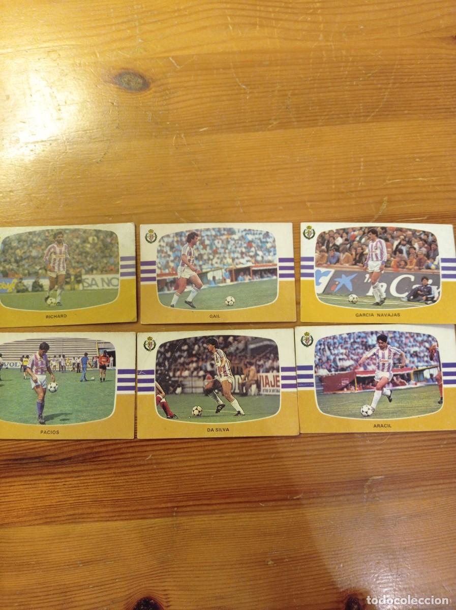 Cromos de F&uacute;tbol: 6 cromos Valladolid Cromos Cano f&uacute;tbol 1984 1985 84 85. Nunca pegados.