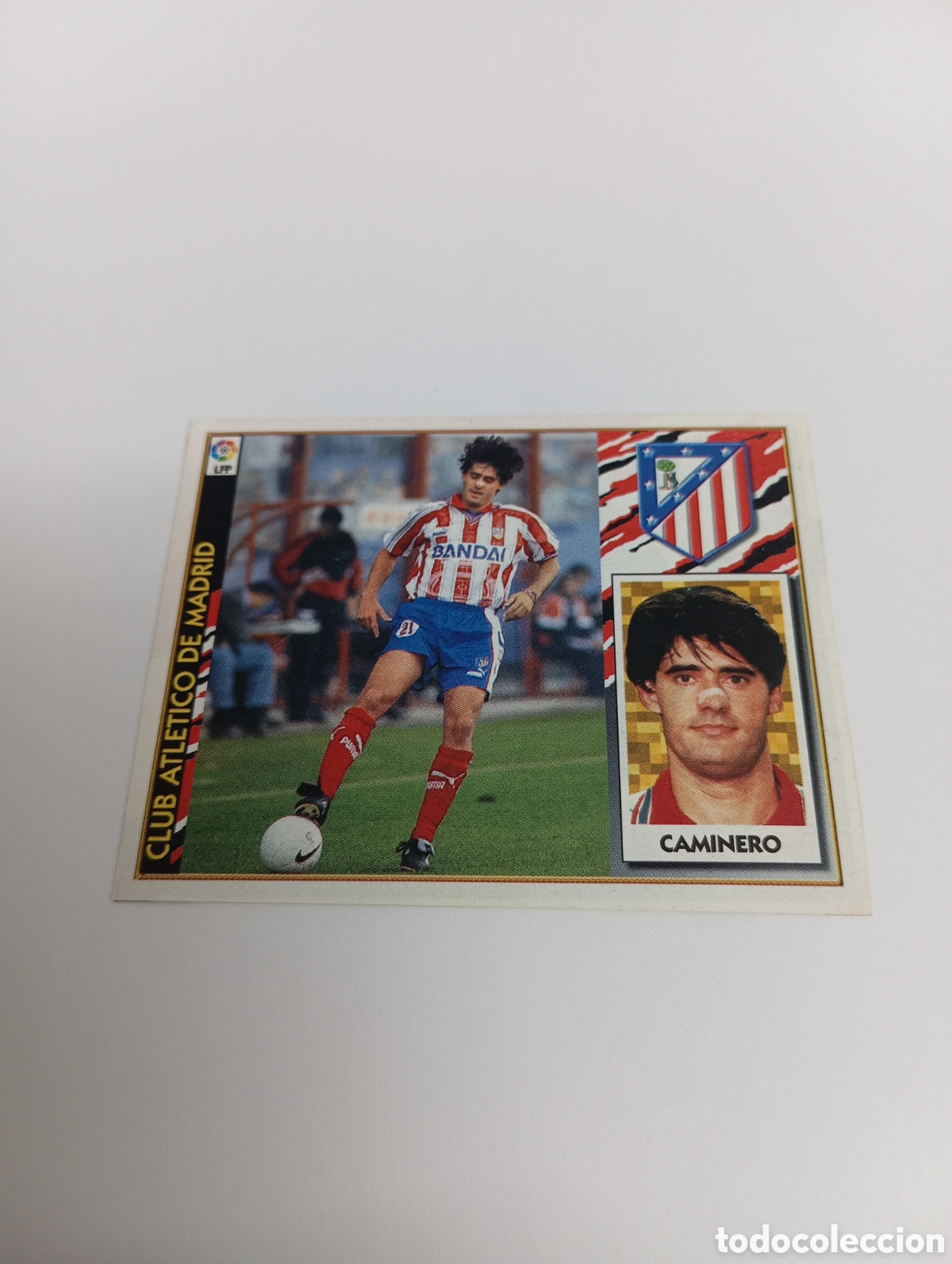 Cromos de F&uacute;tbol: CAMINERO Atl&eacute;tico de Madrid Liga Este 1997 1998 NUEVO SIN PEGAR 97 98