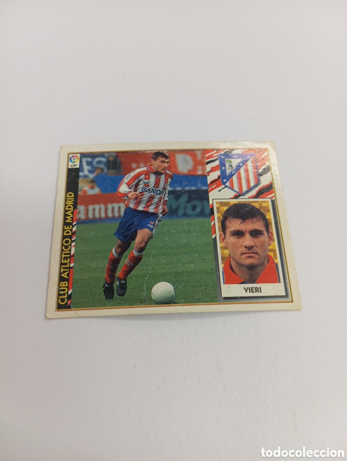 Cromos de F&uacute;tbol: VIERI COLOCA Atl&eacute;tico de Madrid Liga Este 1997 1998 NUEVO SIN PEGAR 97 98