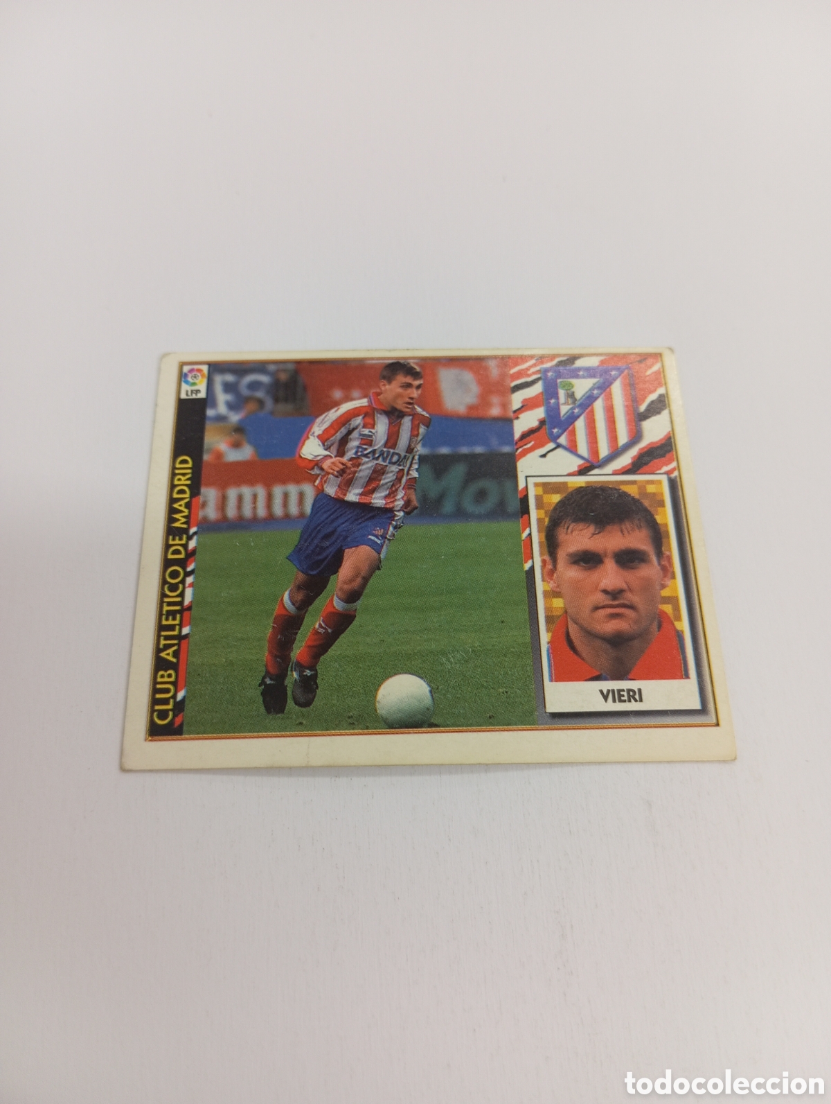 Cromos de F&uacute;tbol: VIERI COLOCA Atl&eacute;tico de Madrid Liga Este 1997 1998 NUEVO SIN PEGAR 97 98