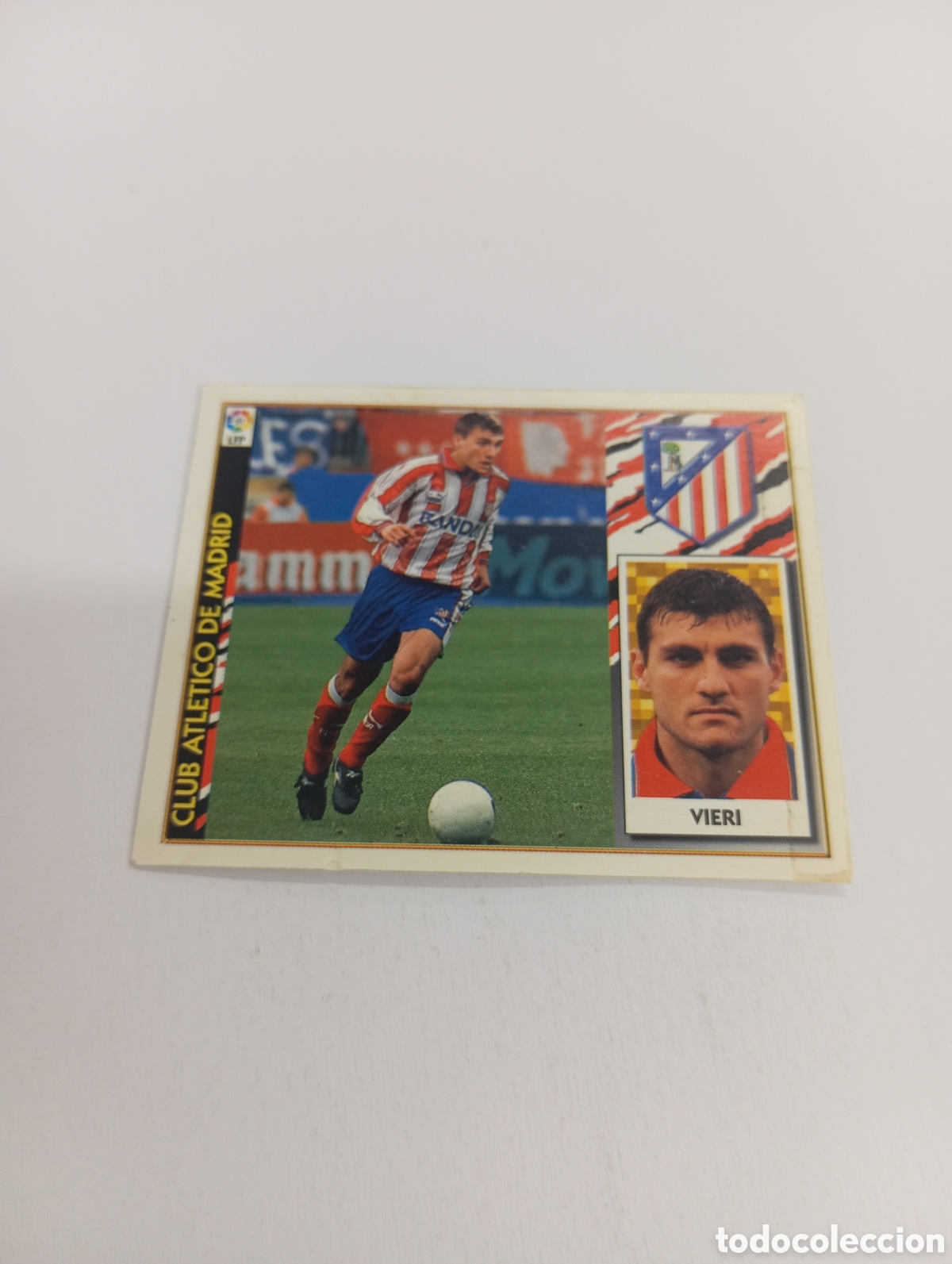 Cromos de F&uacute;tbol: VIERI COLOCA Atl&eacute;tico de Madrid Liga Este 1997 1998 NUEVO SIN PEGAR 97 98