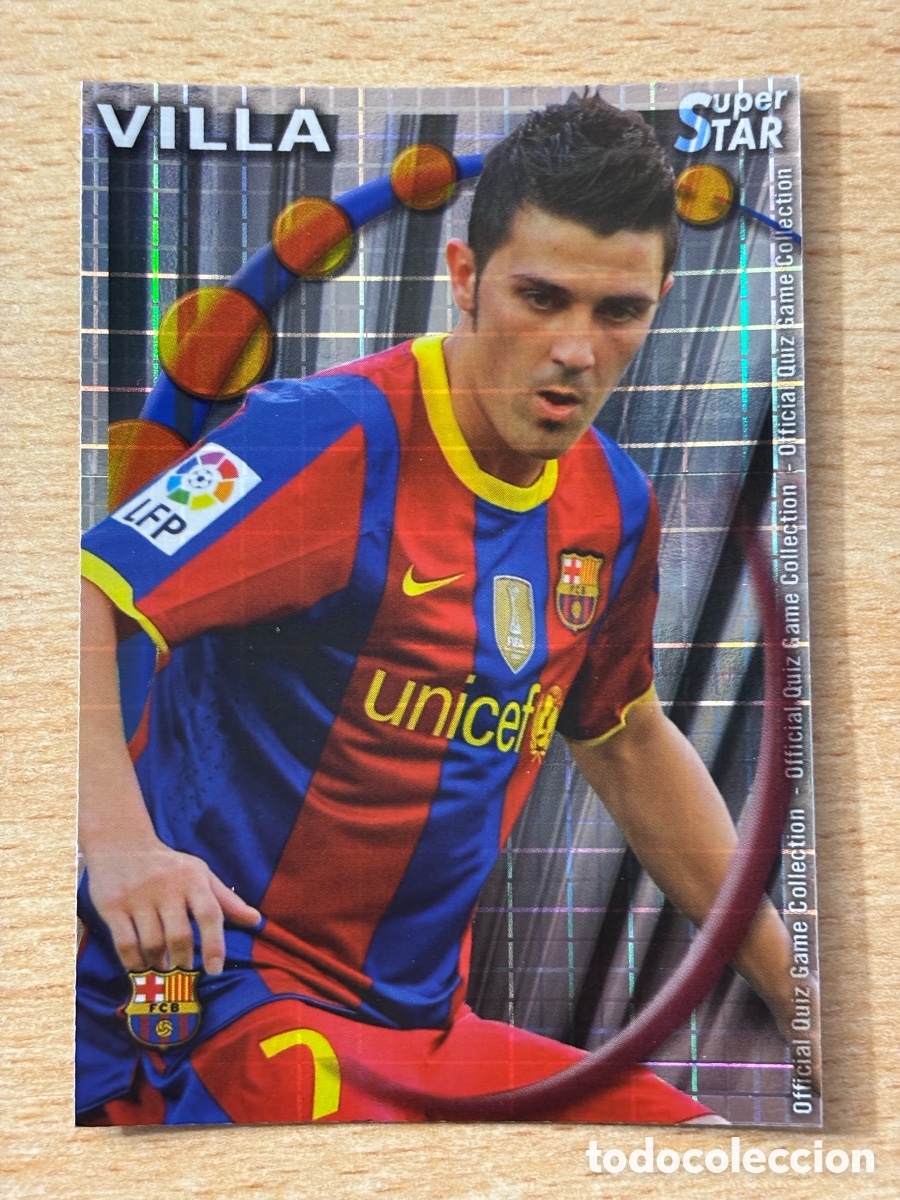 Cromos de F&uacute;tbol: # 027 Villa FC Barcelona Mundicromo 2011 Superstar cuadros