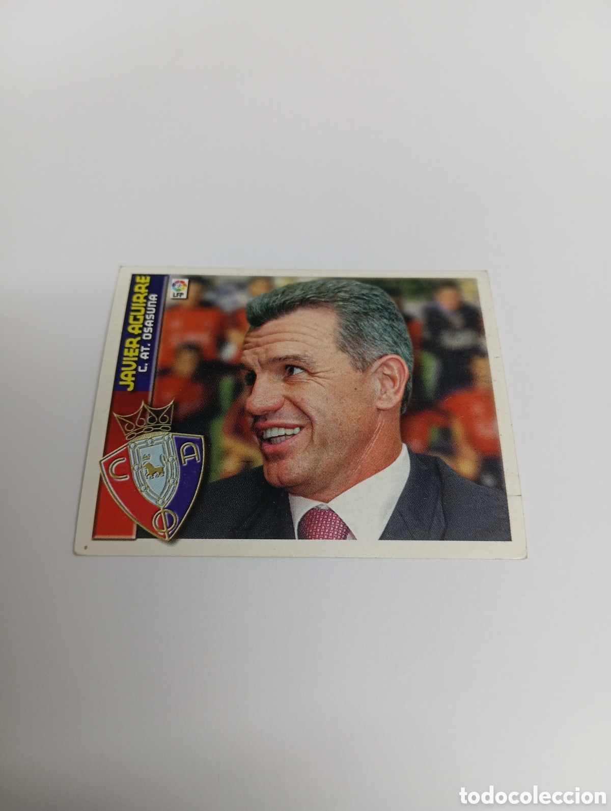 Cromos de F&uacute;tbol: ENTRENADOR JAVIER AGUIRRE Osasuna LIGA ESTE 2002 2003 PANINI 02 03