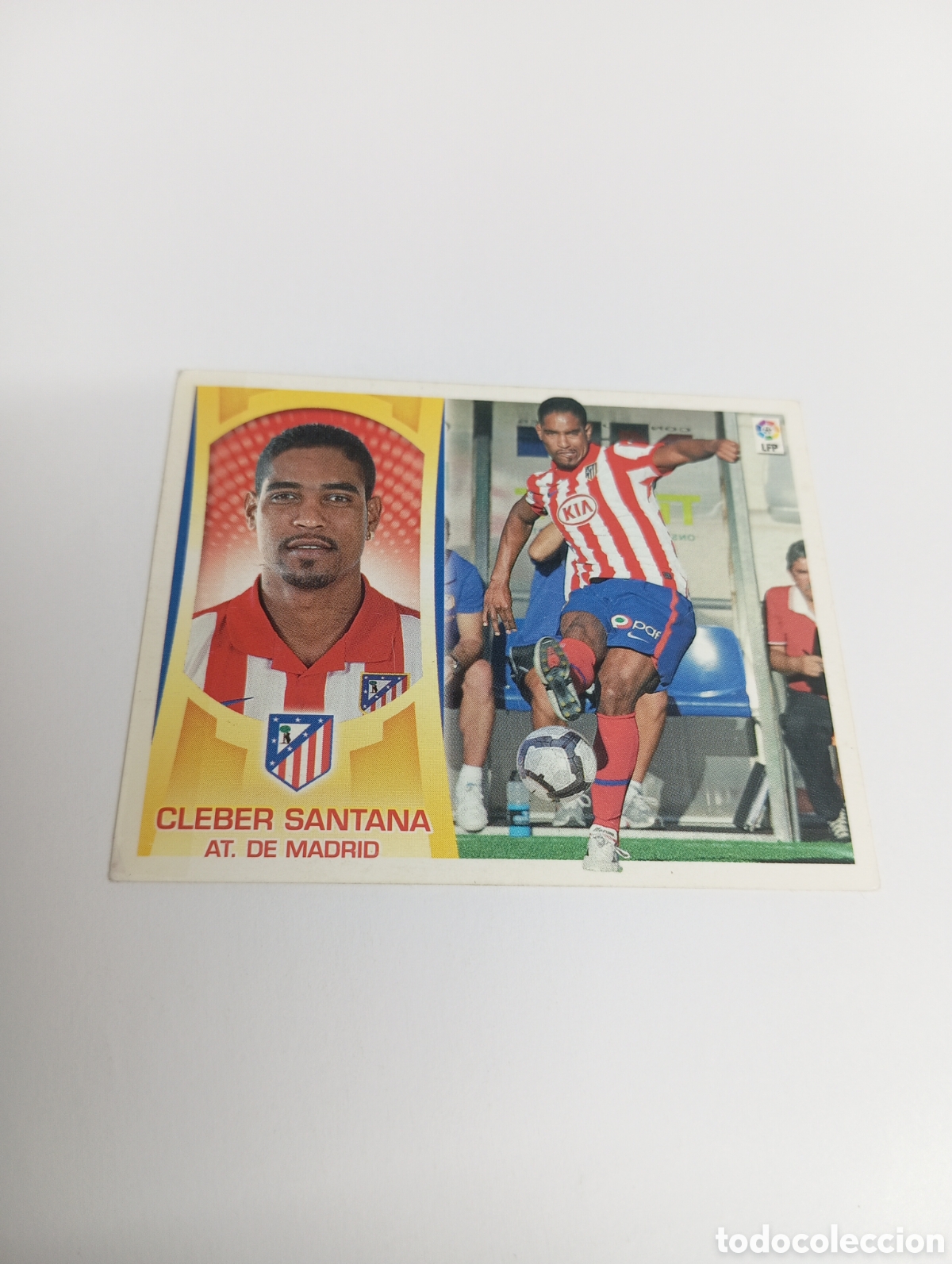 Cromos de F&uacute;tbol: CLEBER SANTANA COLOCA Atl&eacute;tico de Madrid Liga Este 2009 2010 PANINI 09 10