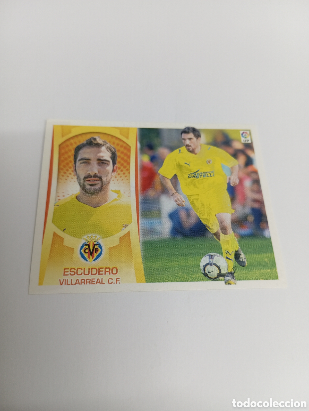 Cromos de F&uacute;tbol: ESCUDERO COLOCA Villarreal Liga Este 2009 2010 PANINI 09 10