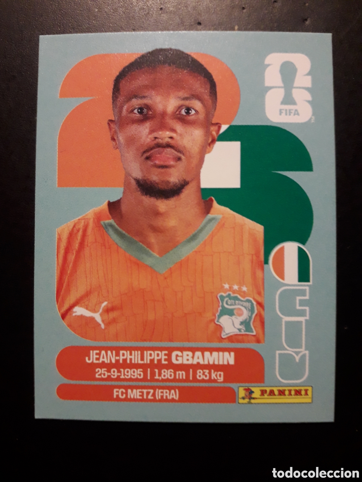 Cromos de F&uacute;tbol: GBAMIN COSTA DE MARFIL CIV 14 MUNDIAL F&Uacute;TBOL 2026 FIFA WORLD CUP PANINI SIN PEGAR PEDIDO M&Iacute;NIMO 3&euro;.