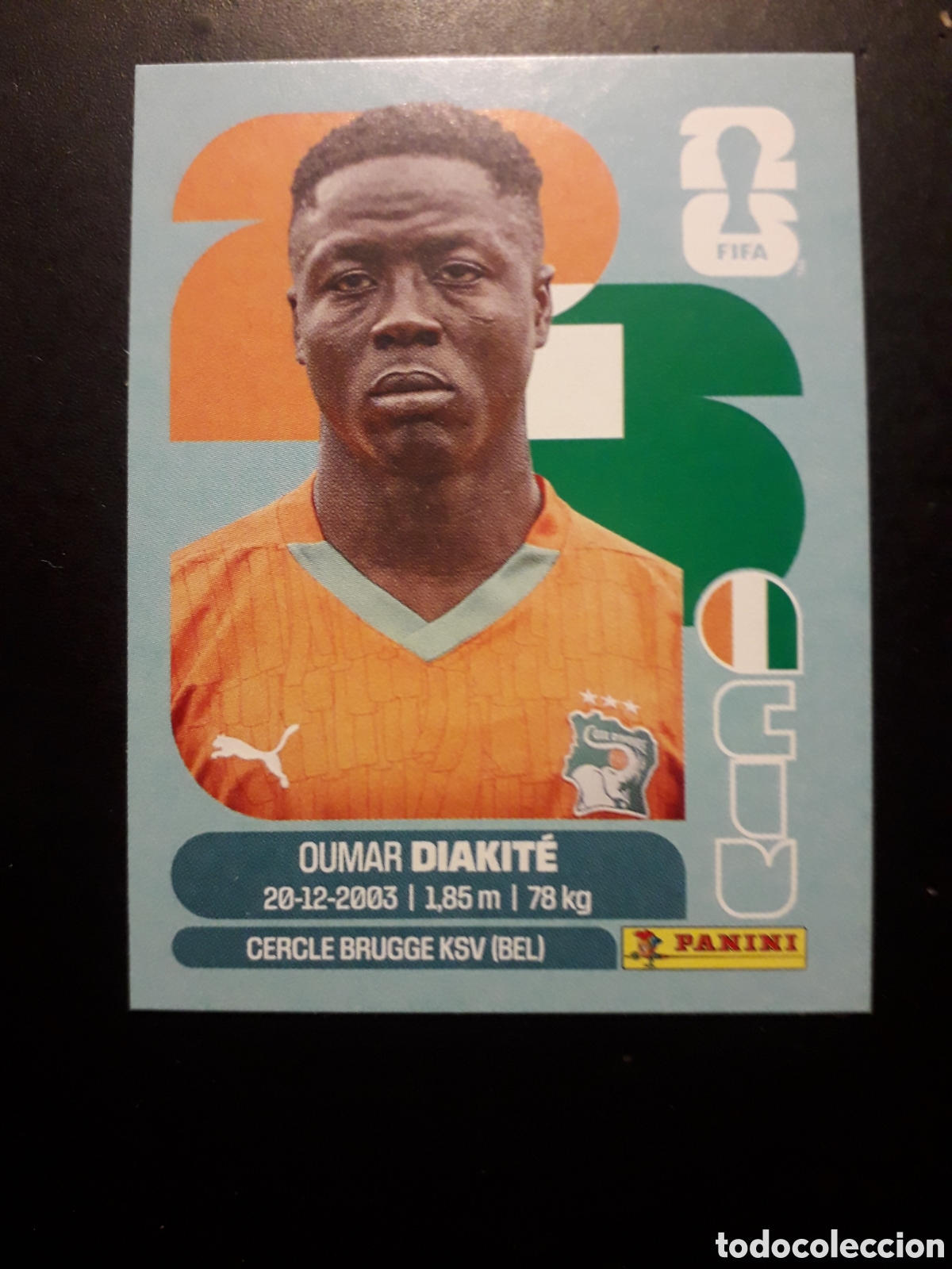 Cromos de F&uacute;tbol: DIAKIT&Eacute; COSTA DE MARFIL CIV 20 MUNDIAL F&Uacute;TBOL 2026 FIFA WORLD CUP PANINI SIN PEGAR PEDIDO M&Iacute;NIMO 3&euro;.