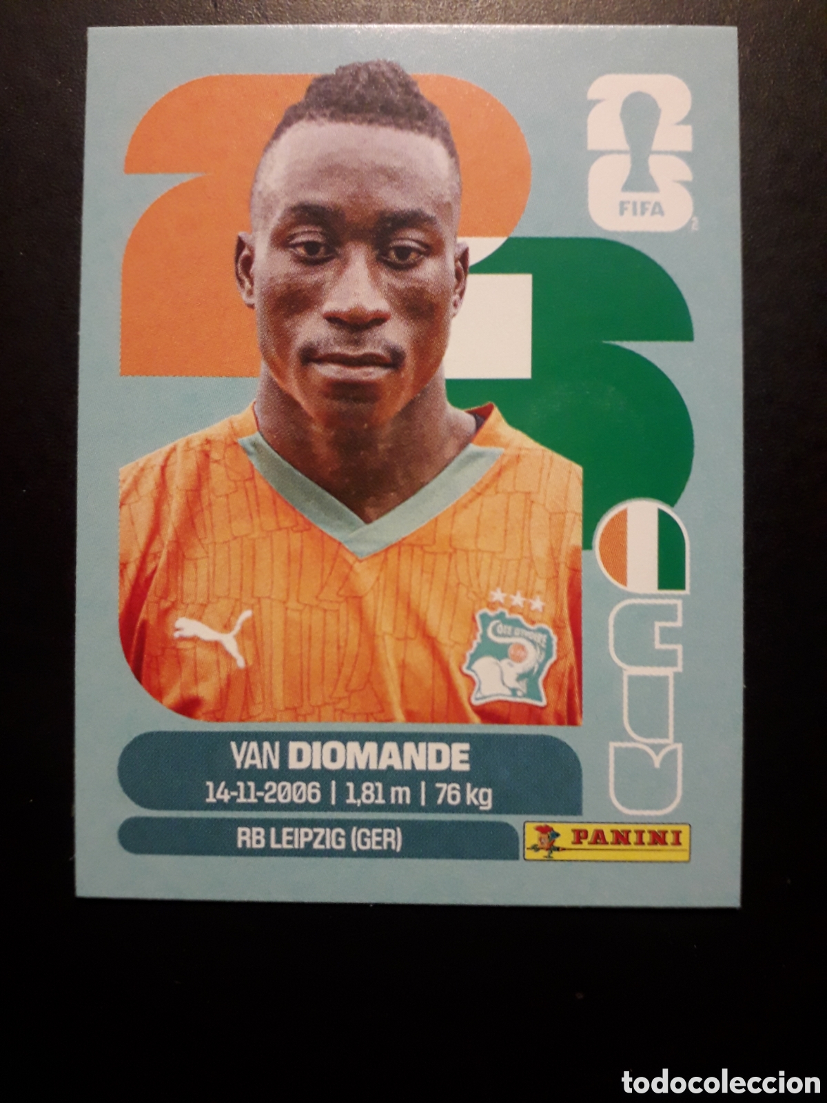 Cromos de F&uacute;tbol: VAN DIOMANDE COSTA DE MARFIL CIV 18 MUNDIAL F&Uacute;TBOL 2026 FIFA WORLD CUP PANINI PEDIDO M&Iacute;NIMO 3&euro;