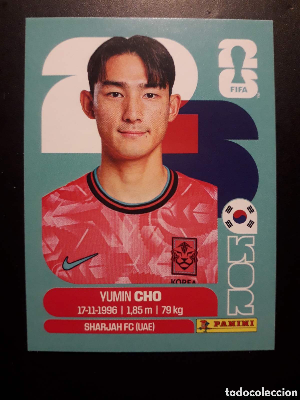 Cromos de F&uacute;tbol: CHO COREA DEL SUR KOR 5 MUNDIAL F&Uacute;TBOL 2026 FIFA WORLD CUP PANINI SIN PEGAR PEDIDO M&Iacute;NIMO 3&euro;