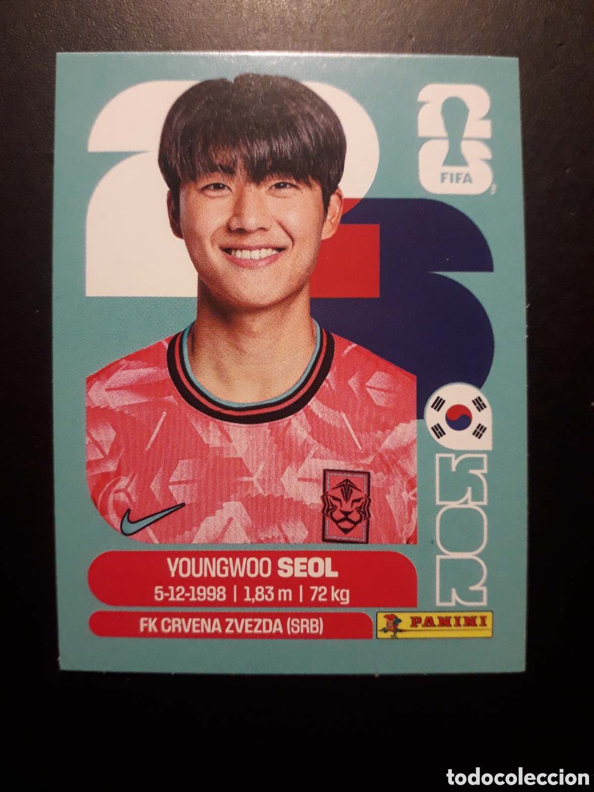 Cromos de F&uacute;tbol: SEOL COREA DEL SUR KOR 6 MUNDIAL F&Uacute;TBOL 2026 FIFA WORLD CUP PANINI SIN PEGAR PEDIDO M&Iacute;NIMO 3&euro;
