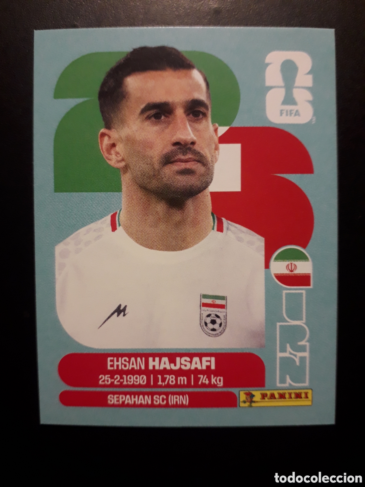Cromos de F&uacute;tbol: HAJSAFI IR&Aacute;N IRN 4 MUNDIAL F&Uacute;TBOL 2026 FIFA WORLD CUP PANINI SIN PEGAR PEDIDO M&Iacute;NIMO 3&euro;
