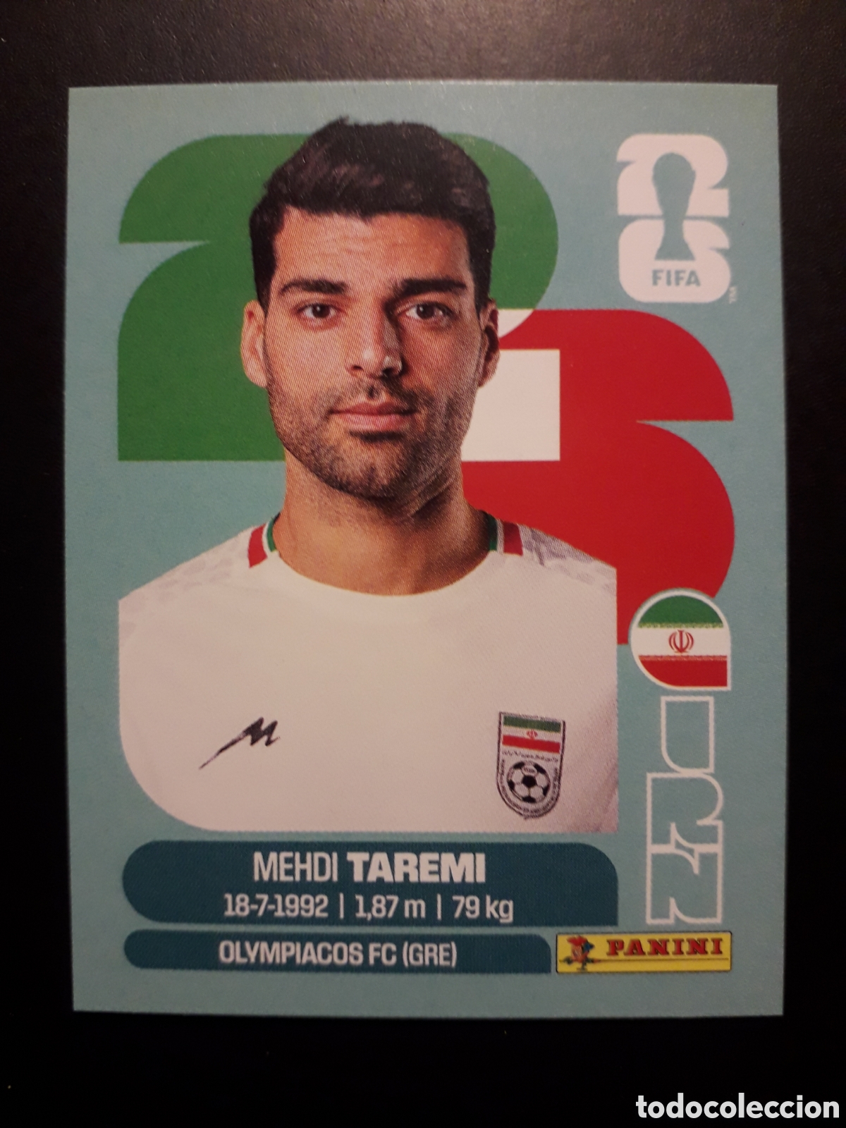 Cromos de F&uacute;tbol: TAREMI IR&Aacute;N IRN 18 MUNDIAL F&Uacute;TBOL 2026 FIFA WORLD CUP PANINI SIN PEGAR PEDIDO M&Iacute;NIMO 3&euro;