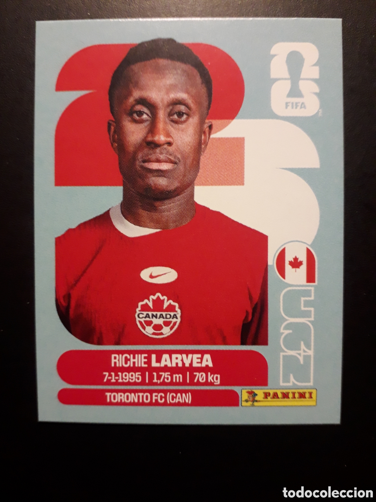 Cromos de F&uacute;tbol: LARVEA CANAD&Aacute; CAN 6 MUNDIAL F&Uacute;TBOL 2026 FIFA WORLD CUP PANINI SIN PEGAR PEDIDO M&Iacute;NIMO 3&euro;
