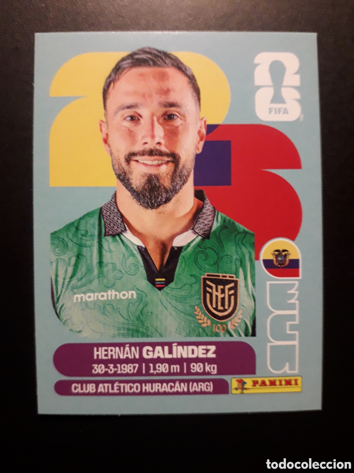 Cromos de F&uacute;tbol: GAL&Iacute;NDEZ ECUADOR ECU 2 MUNDIAL F&Uacute;TBOL 2026 FIFA WORLD CUP PANINI SIN PEGAR PEDIDO M&Iacute;NIMO 3&euro;