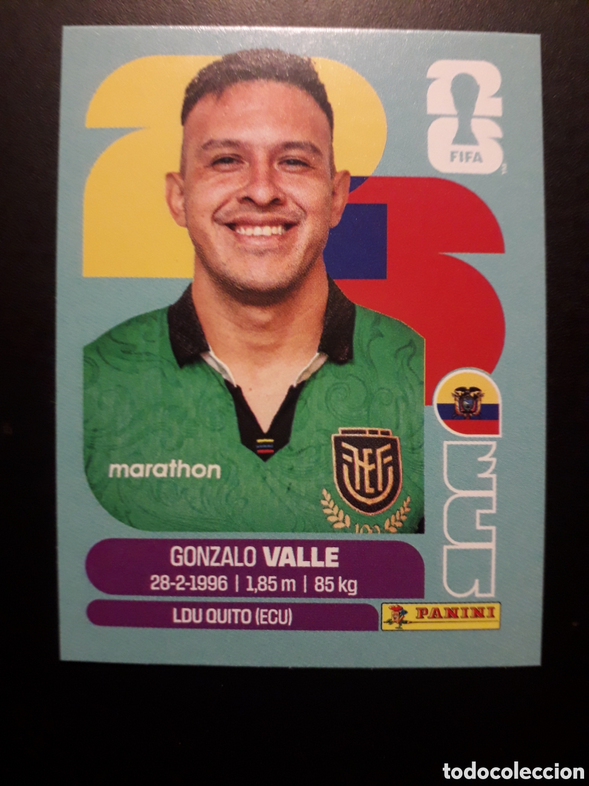 Cromos de F&uacute;tbol: VALLE ECUADOR ECU 3 MUNDIAL F&Uacute;TBOL 2026 FIFA WORLD CUP PANINI SIN PEGAR PEDIDO M&Iacute;NIMO 3&euro;