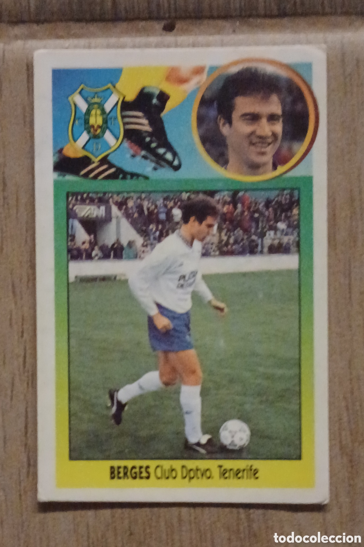 Cromos de F&uacute;tbol: CROMO BERGES BAJA CD TENERIFE EDICIONES ESTE FUTBOL LIGA ESPA&Ntilde;A 93 94 CARTON NUNCA PEGADO