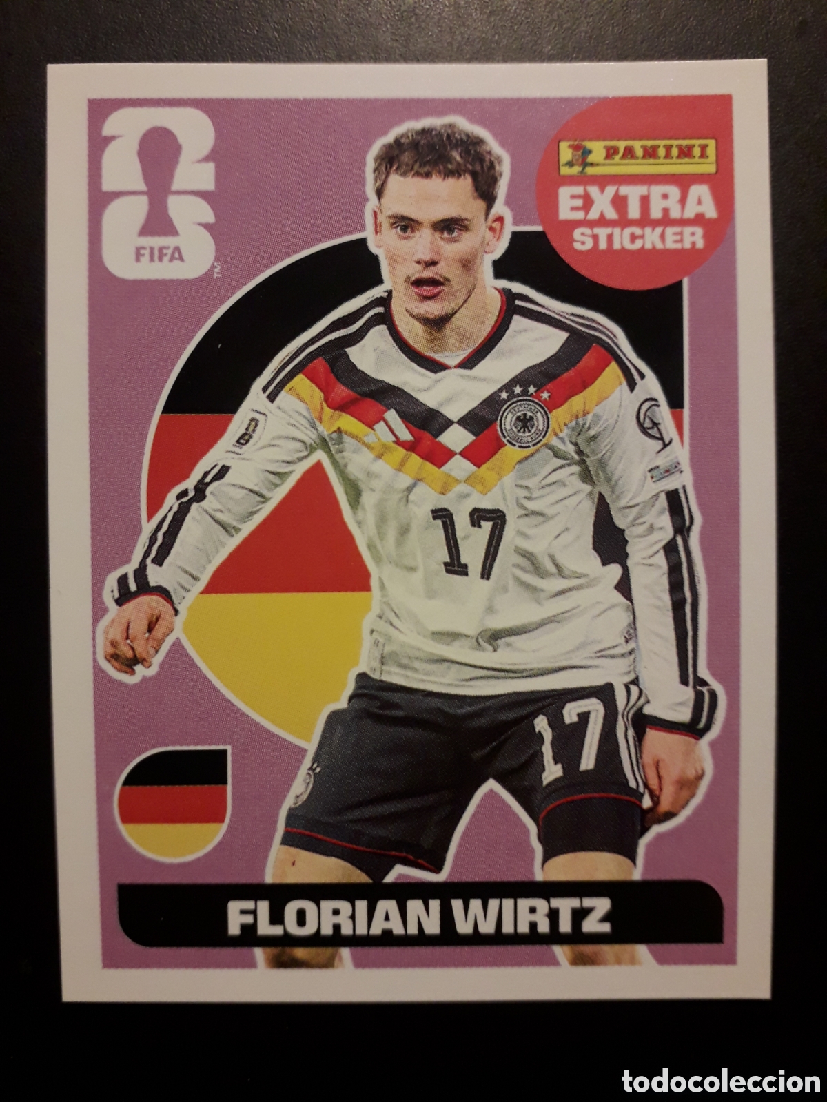 Cromos de F&uacute;tbol: FLORIAN WIRTZ ALEMANIA EXTRA STICKER MUNDIAL F&Uacute;TBOL 2026 FIFA WORLD CUP PANINI PEDIDO M&Iacute;NIMO 3&euro;