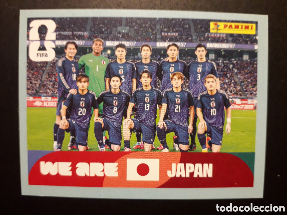 Cromos de F&uacute;tbol: EQUIPO JAP&Oacute;N JPN 13 MUNDIAL F&Uacute;TBOL 2026 FIFA WORLD CUP PANINI SIN PEGAR PEDIDO M&Iacute;NIMO 3&euro;