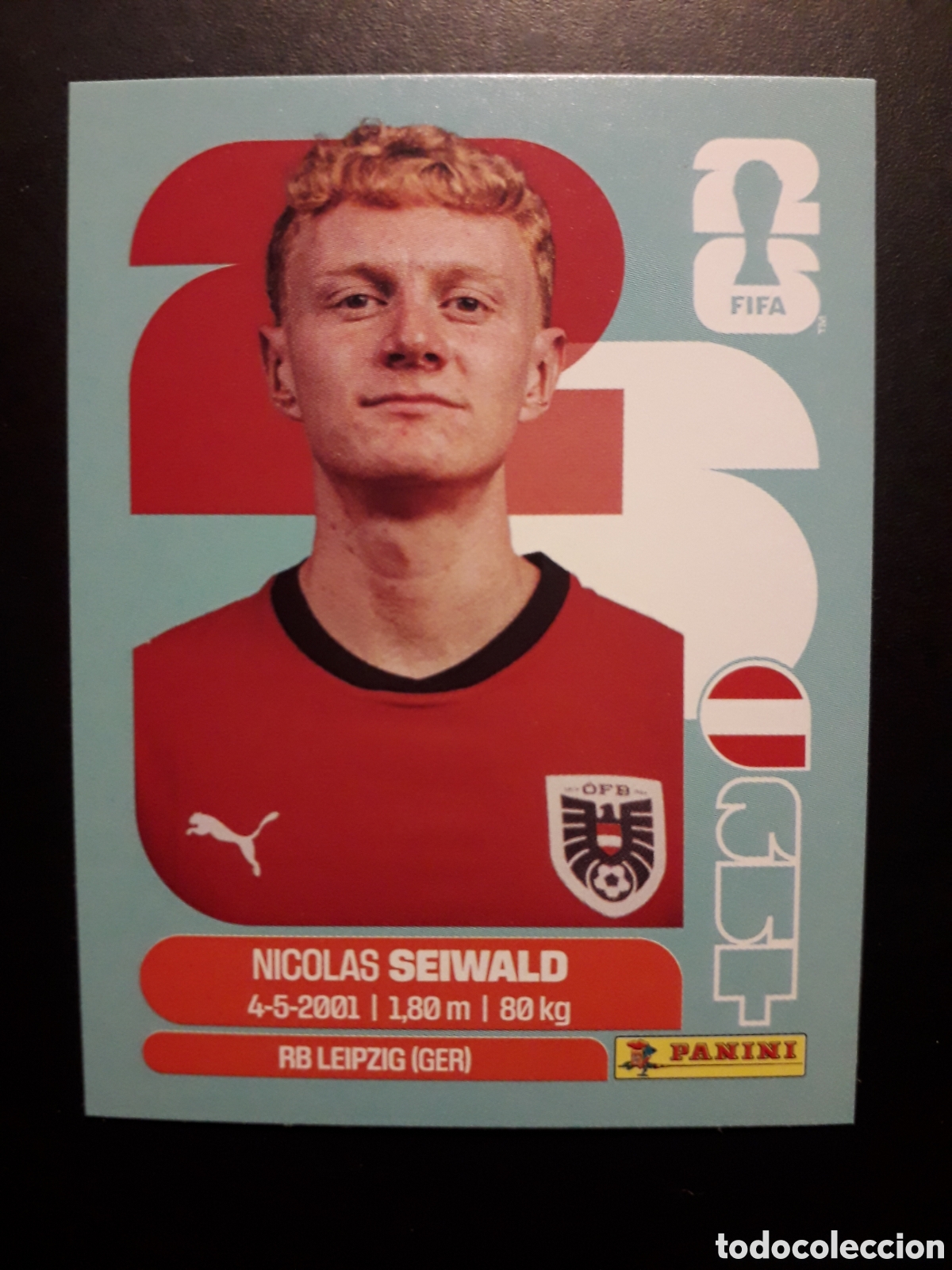 Cromos de F&uacute;tbol: SEIWALD AUSTRIA AUT 15 MUNDIAL F&Uacute;TBOL 2026 FIFA WORLD CUP PANINI SIN PEGAR PEDIDO M&Iacute;NIMO 3&euro;