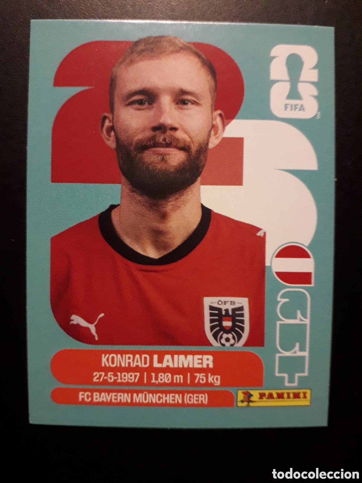 Cromos de F&uacute;tbol: LAIMER AUSTRIA AUT 12 MUNDIAL F&Uacute;TBOL 2026 FIFA WORLD CUP PANINI SIN PEGAR PEDIDO M&Iacute;NIMO 3&euro;