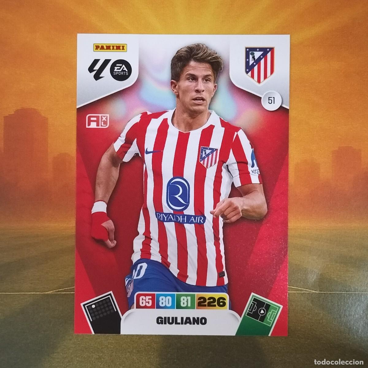 Cromos de F&uacute;tbol: #051 51 Giuliano | Atletico de Madrid | Adrenalyn XL LaLiga 2025 2026 Panini 25 26