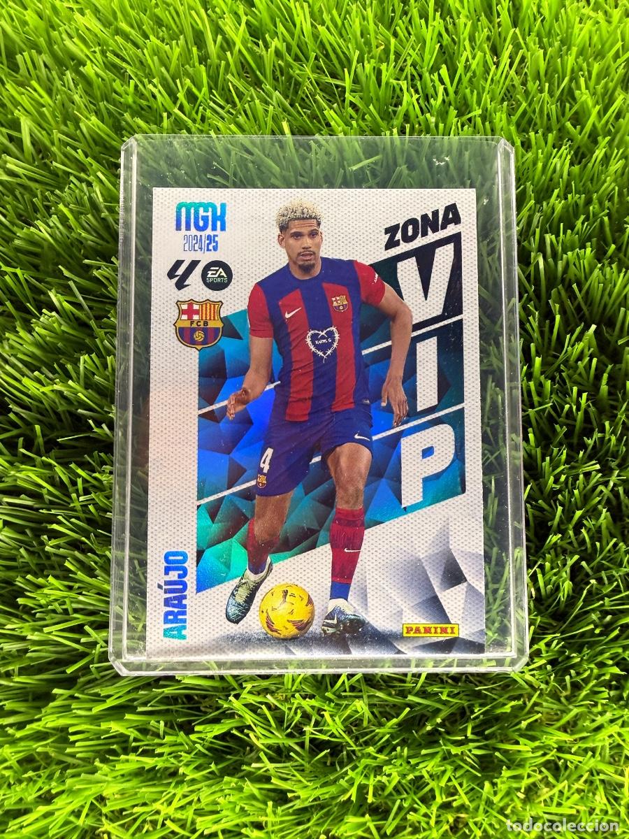 Cromos de F&uacute;tbol: N&ordm; 388 Ara&uacute;jo Zona Vip FC Barcelona Megacracks 24 25