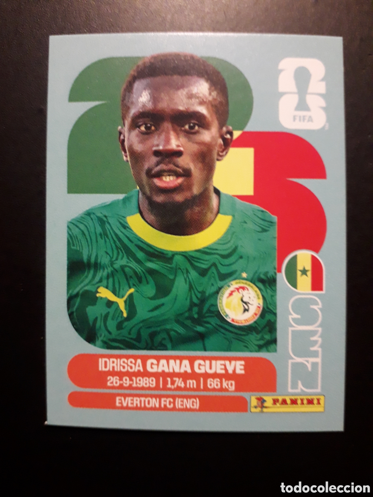 Cromos de F&uacute;tbol: GANA GUEYE SENEGAL SEN 9 MUNDIAL F&Uacute;TBOL 2026 FIFA WORLD CUP PANINI SIN PEGAR PEDIDO M&Iacute;NIMO 3&euro;