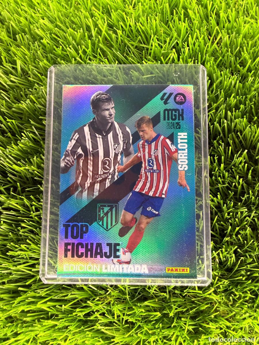 Cromos de F&uacute;tbol: Sorloth Edici&oacute;n Limitada Atl&eacute;tico de Madrid Megacracks 24 25