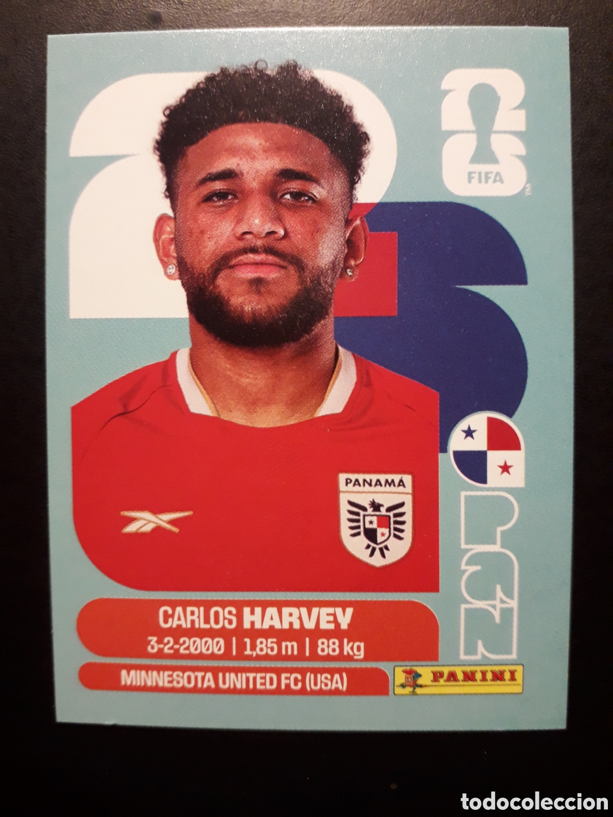 Cromos de F&uacute;tbol: HARVEY PANAM&Aacute; PAN 15 MUNDIAL F&Uacute;TBOL 2026 FIFA WORLD CUP PANINI SIN PEGAR PEDIDO M&Iacute;NIMO 3&euro;