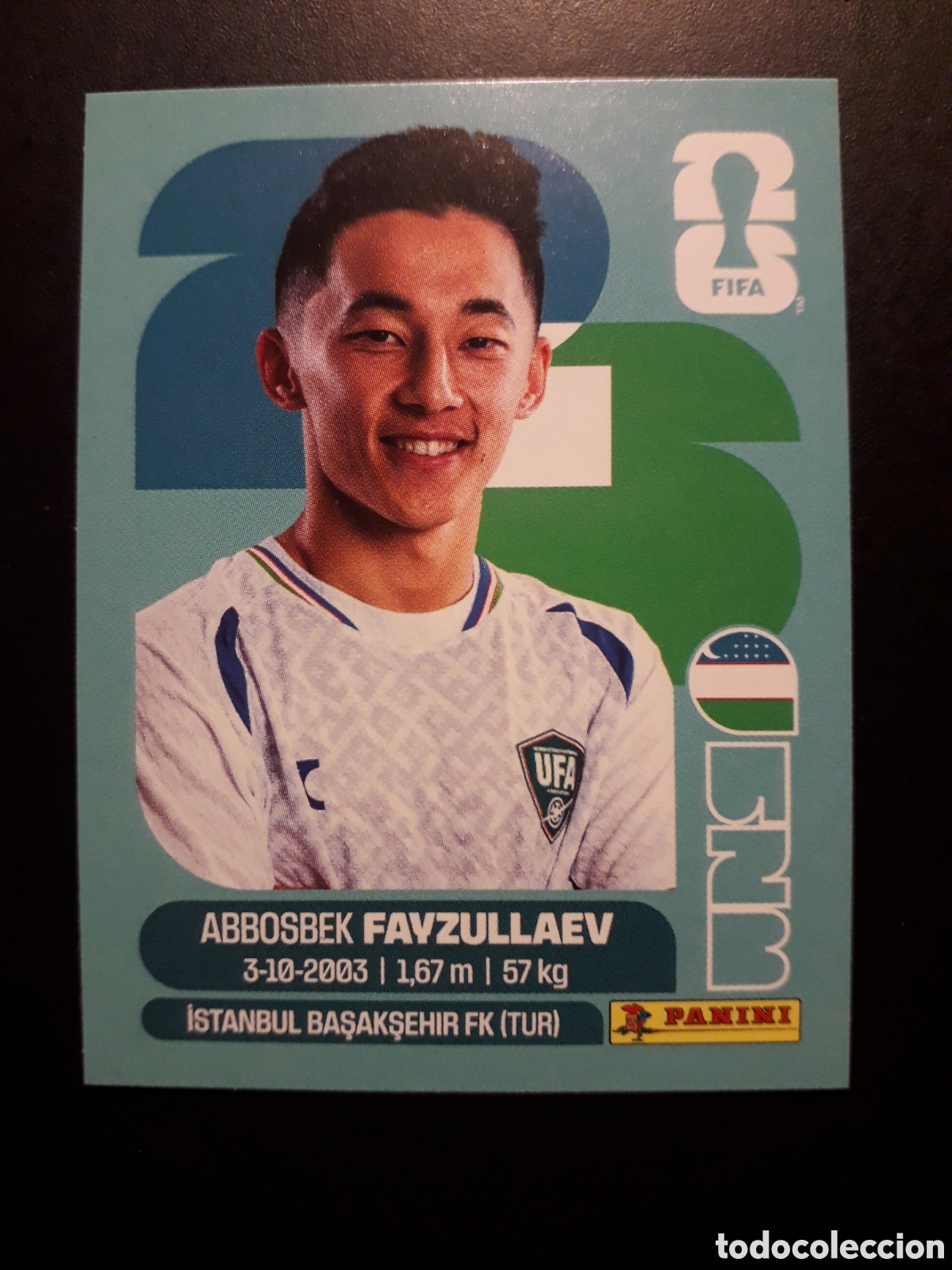 Cromos de F&uacute;tbol: FAYZULLAEV UZBEKISTAN UZB 20 MUNDIAL F&Uacute;TBOL 2026 FIFA WORLD CUP PANINI SIN PEGAR PEDIDO M&Iacute;NIMO 3&euro;