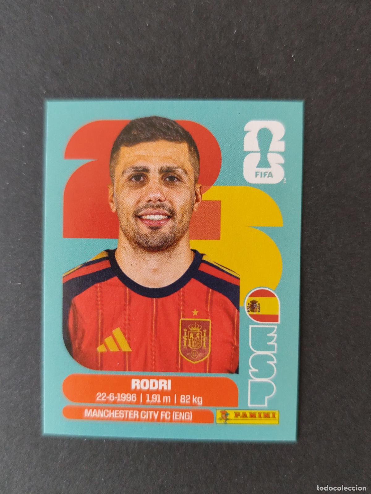 Cromos de F&uacute;tbol: ESP10 RODRI 10 ESPA&Ntilde;A MUNDIAL FIFA WORLD CUP 2026 STICKER PANINI SIN PEGAR