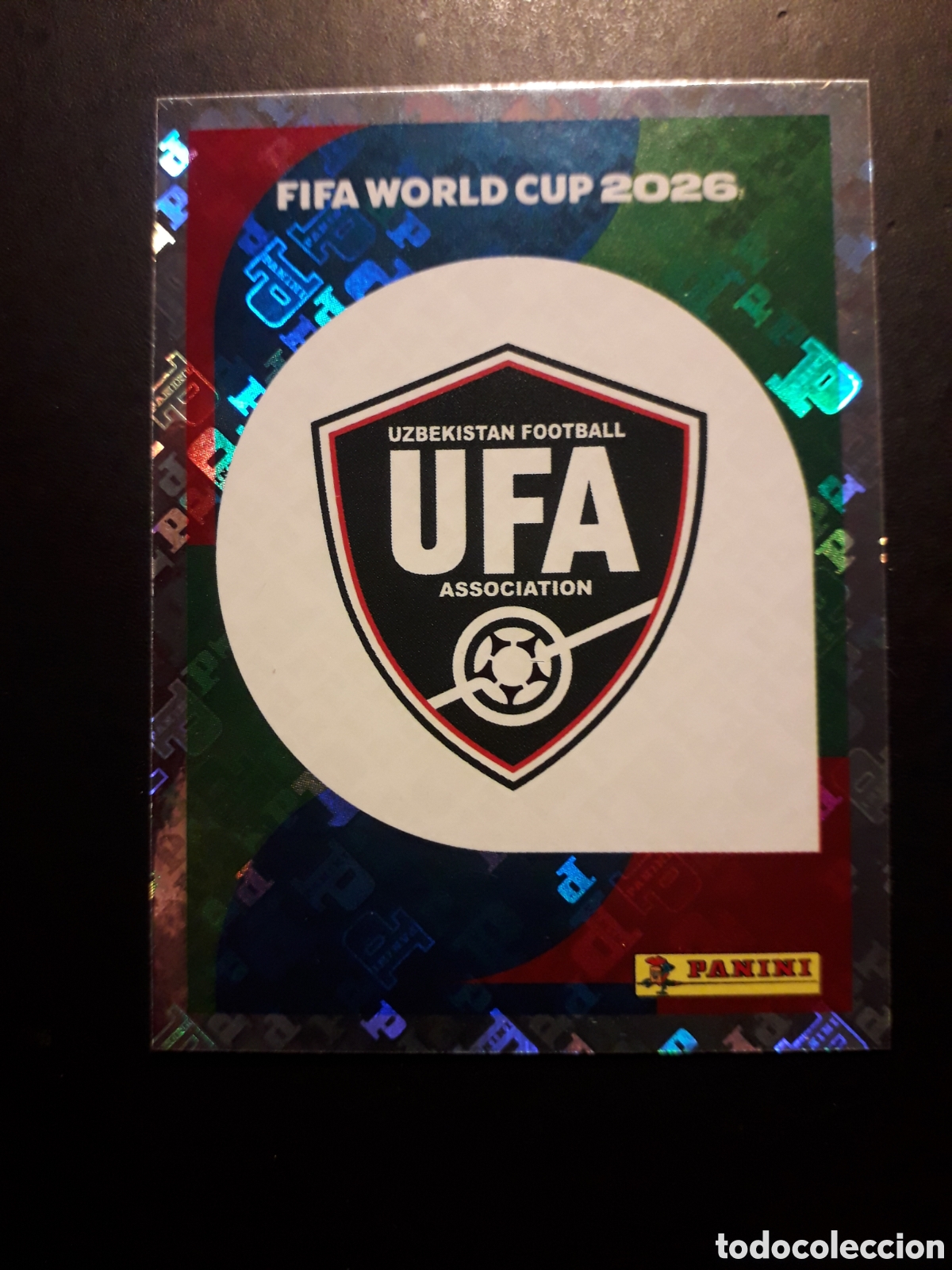 Cromos de F&uacute;tbol: ESCUDO UZBEKISTAN UZB 1 MUNDIAL F&Uacute;TBOL 2026 FIFA WORLD CUP PANINI SIN PEGAR PEDIDO M&Iacute;NIMO 3&euro;