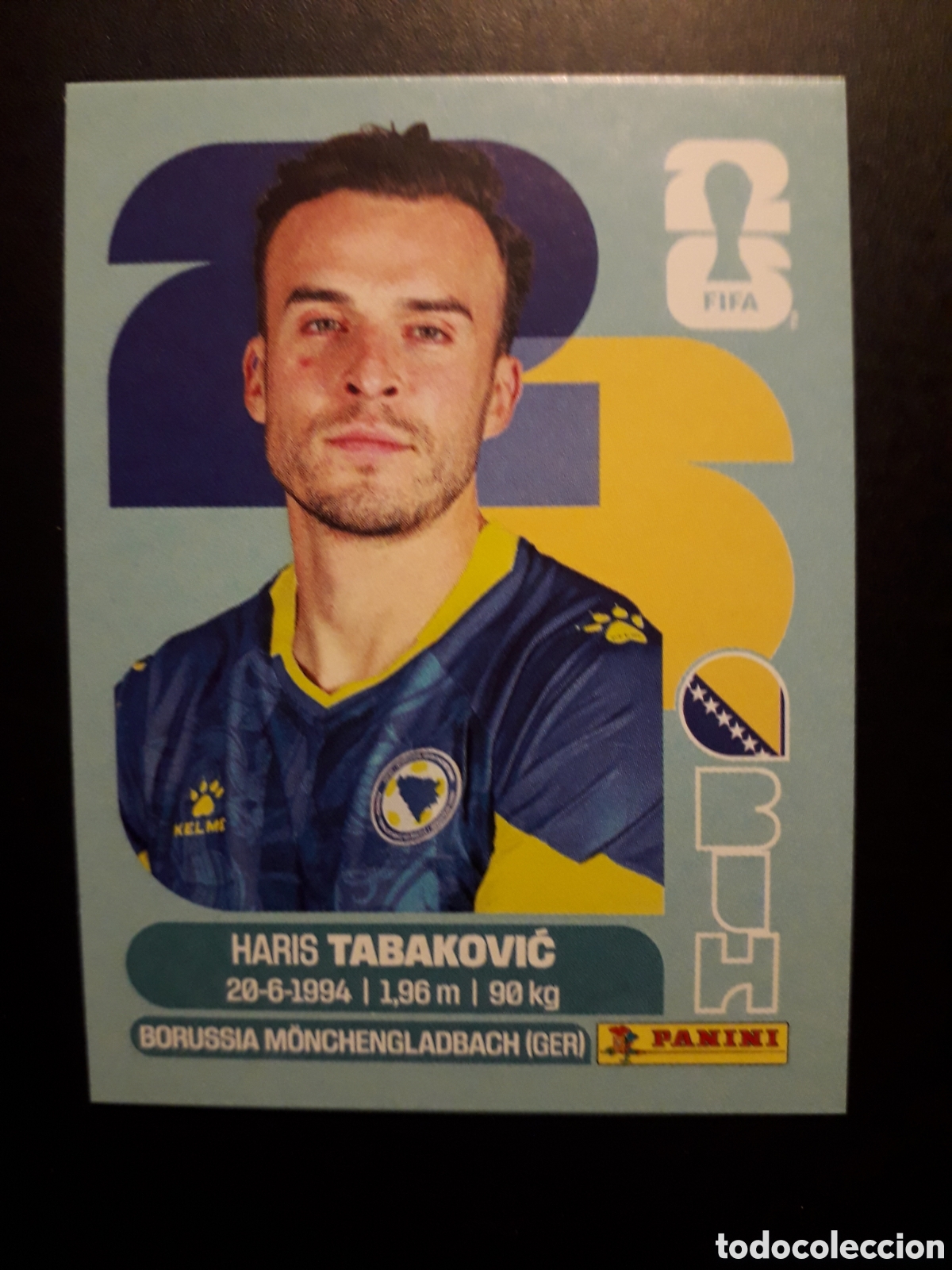 Cromos de F&uacute;tbol: TABAKOVIC BOSNIA HERCEGOVINA BIH 20 MUNDIAL F&Uacute;TBOL 2026 FIFA WORLD CUP PANINI PEDIDO M&Iacute;NIMO 3&euro;
