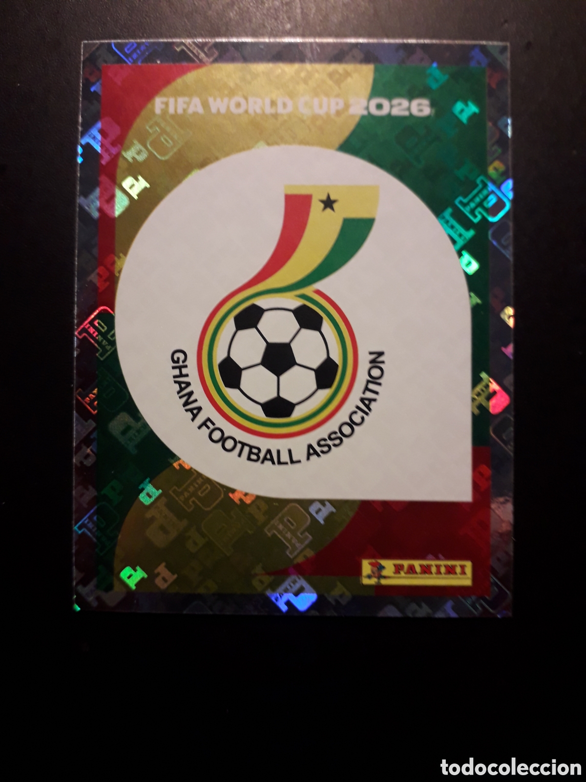 Cromos de F&uacute;tbol: ESCUDO GHANA GHA 1 MUNDIAL F&Uacute;TBOL 2026 FIFA WORLD CUP PANINI SIN PEGAR PEDIDO M&Iacute;NIMO 3&euro;