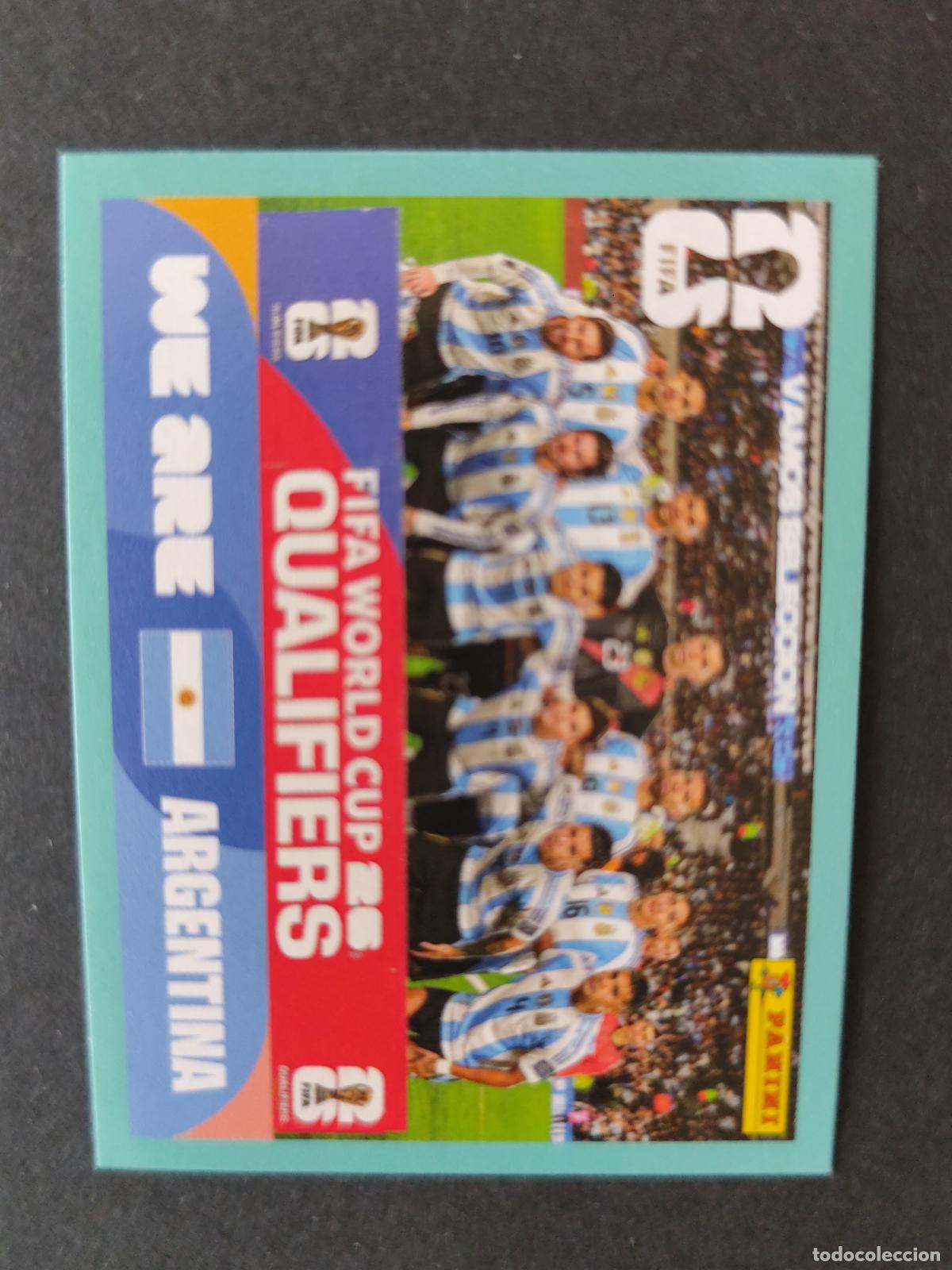 Cromos de F&uacute;tbol: ARG13 TEAM PHOTO EQUIPO 13 ARGENTINA MUNDIAL FIFA WORLD CUP 2026 STICKER PANINI SIN PEGAR
