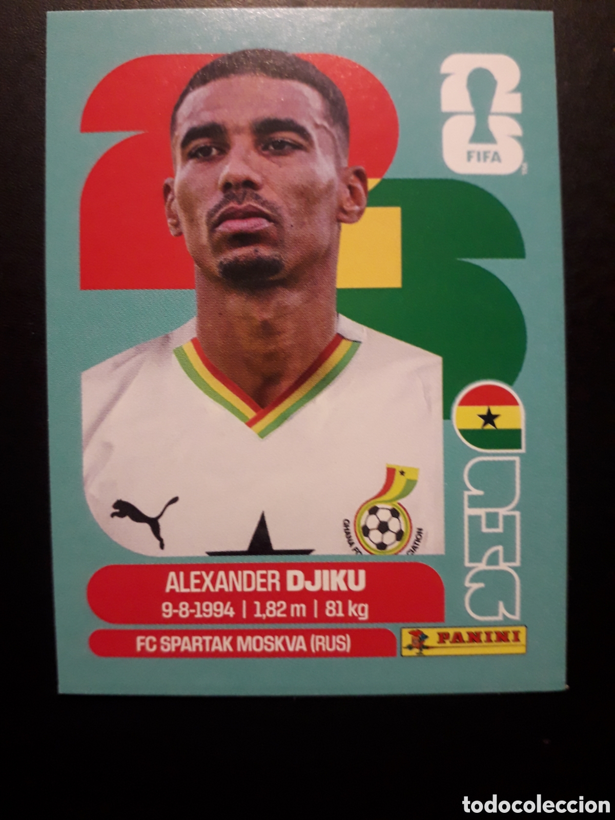 Cromos de F&uacute;tbol: DJIKU GHANA GHA 6 MUNDIAL F&Uacute;TBOL 2026 FIFA WORLD CUP PANINI SIN PEGAR PEDIDO M&Iacute;NIMO 3&euro;