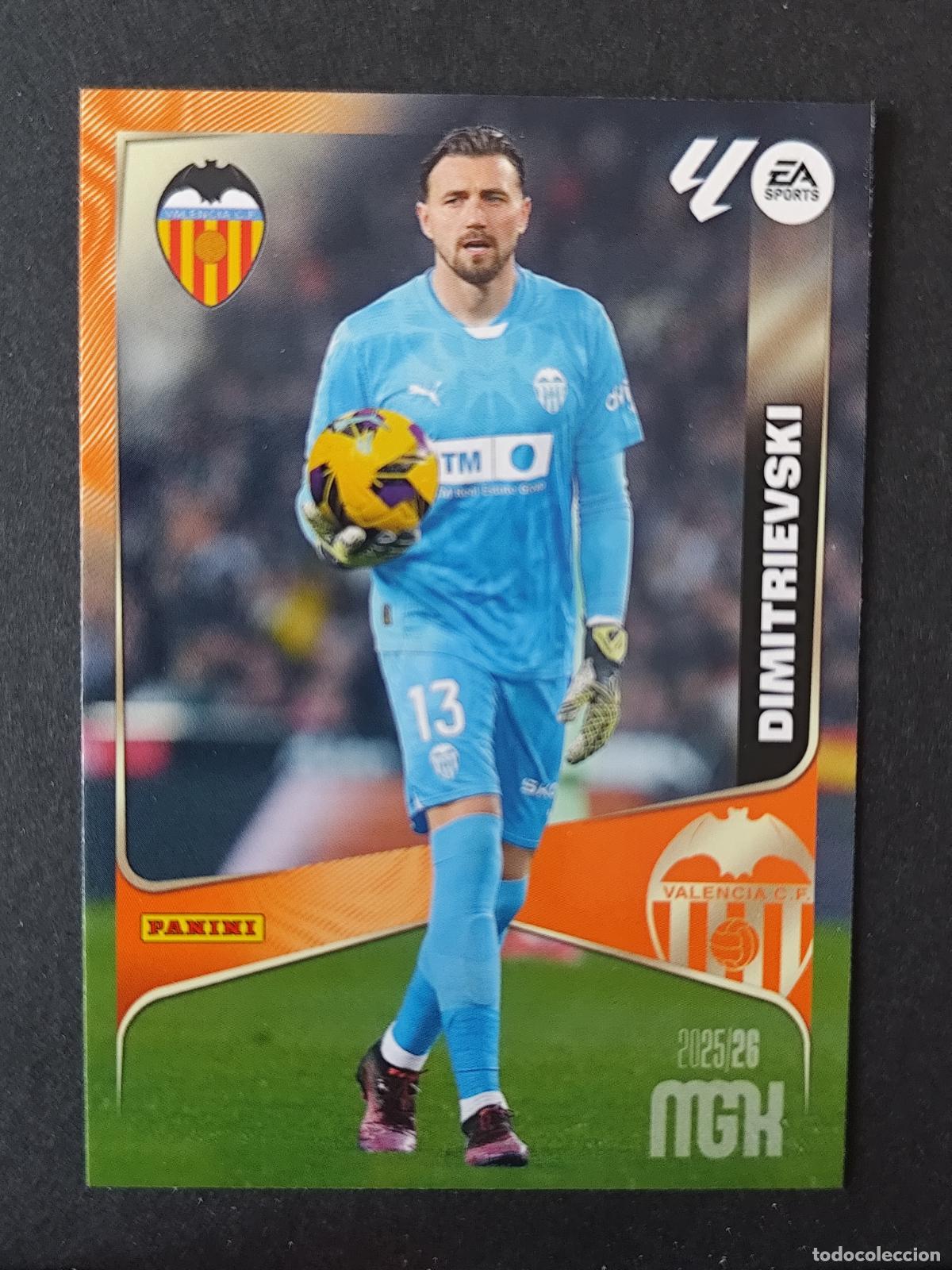 Cromos de F&uacute;tbol: 344 DIMITRIEVSKI VALENCIA MEGACRACKS 2025 2026 25 26