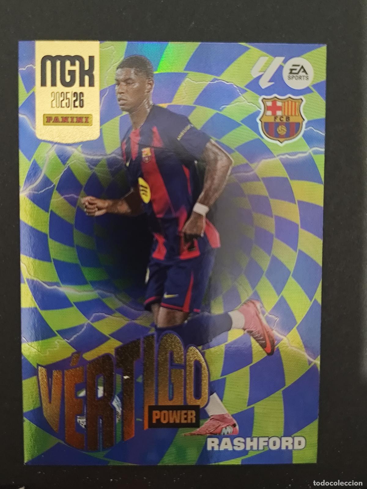 Cromos de F&uacute;tbol: P509 P 509 RASHFORD BARCELONA BAR&Ccedil;A V&Eacute;RTIGO POWER MEGACRACKS 2025 2026 25 26