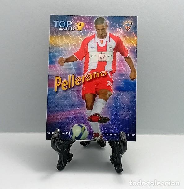 Cromos de F&uacute;tbol: 572 PELLERANO UD ALMER&Iacute;A FICHA QUIZ GAME COLLECTION MUNDICROMO 2009 2010 TOP 2010 AZUL JASPEADO