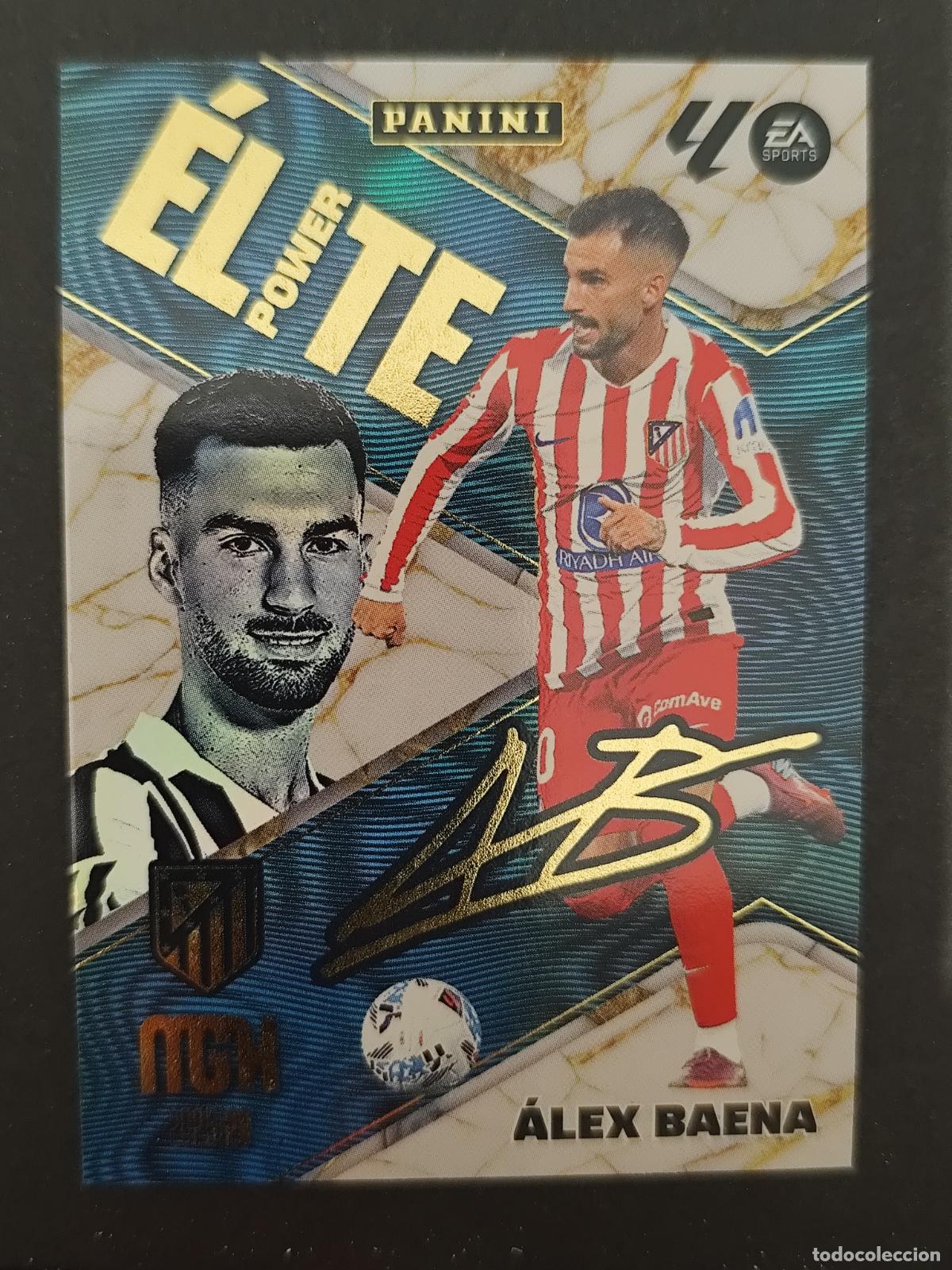 Cromos de F&uacute;tbol: P506 P 506 &Aacute;LEX BAENA ATL&Eacute;TICO MADRID &Eacute;LITE POWER FIRMADA MEGACRACKS 2025 2026 25 26