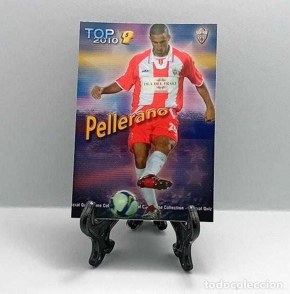 Cromos de F&uacute;tbol: 572 PELLERANO UD ALMER&Iacute;A FICHA QUIZ GAME COLLECTION MUNDICROMO 2009 2010 09 10 TOP 2010 AZUL LISO