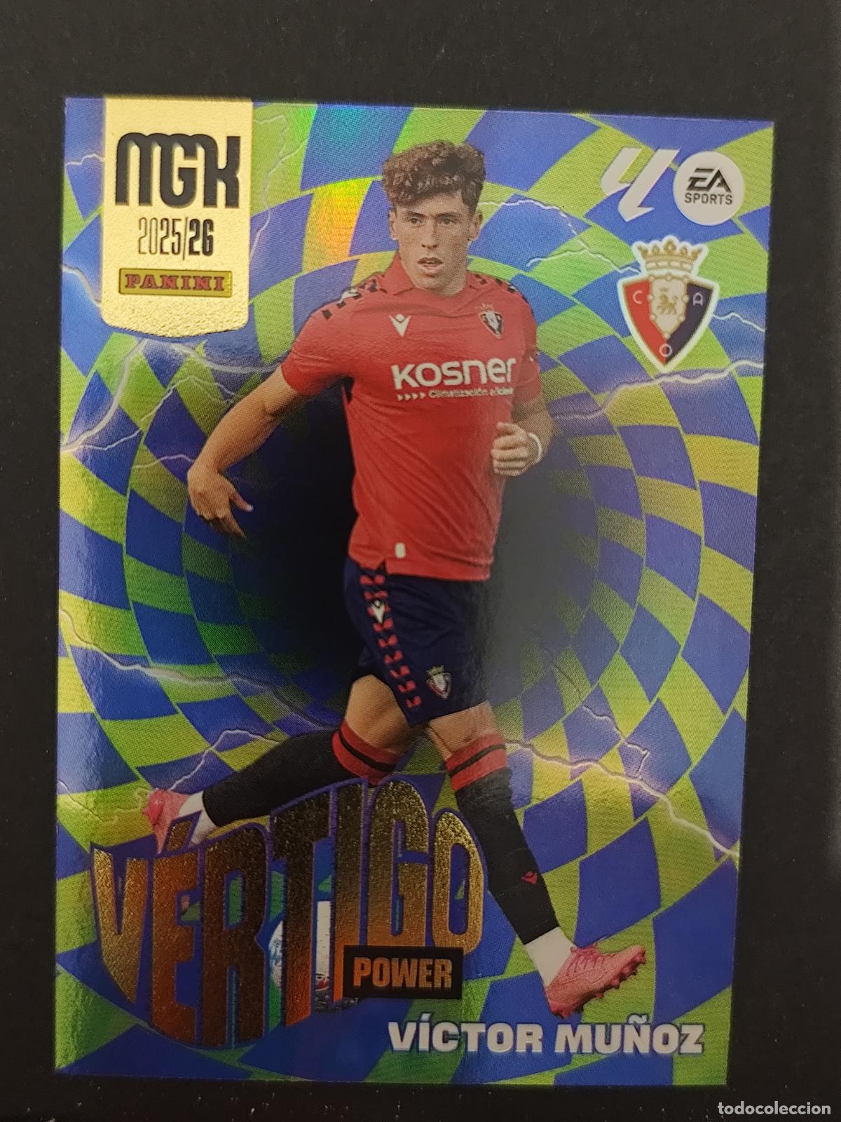 Cromos de F&uacute;tbol: P510 P 510 V&Iacute;CTOR MU&Ntilde;OZ OSASUNA V&Eacute;RTIGO POWER MEGACRACKS 2025 2026 25 26