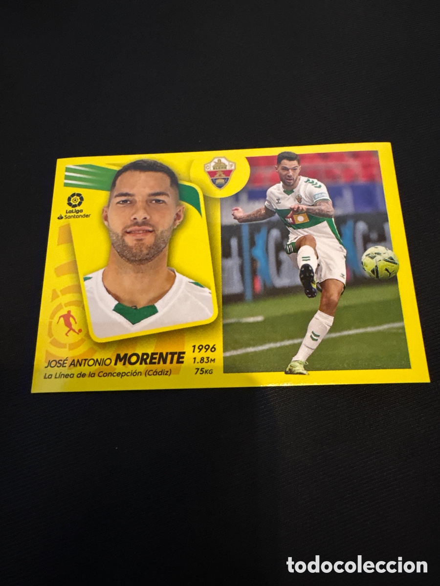 Fu&szlig;ball-Sticker: MORENTE ELCHE N&Uacute;MERO 17 LIGA ESTE 2021 2022