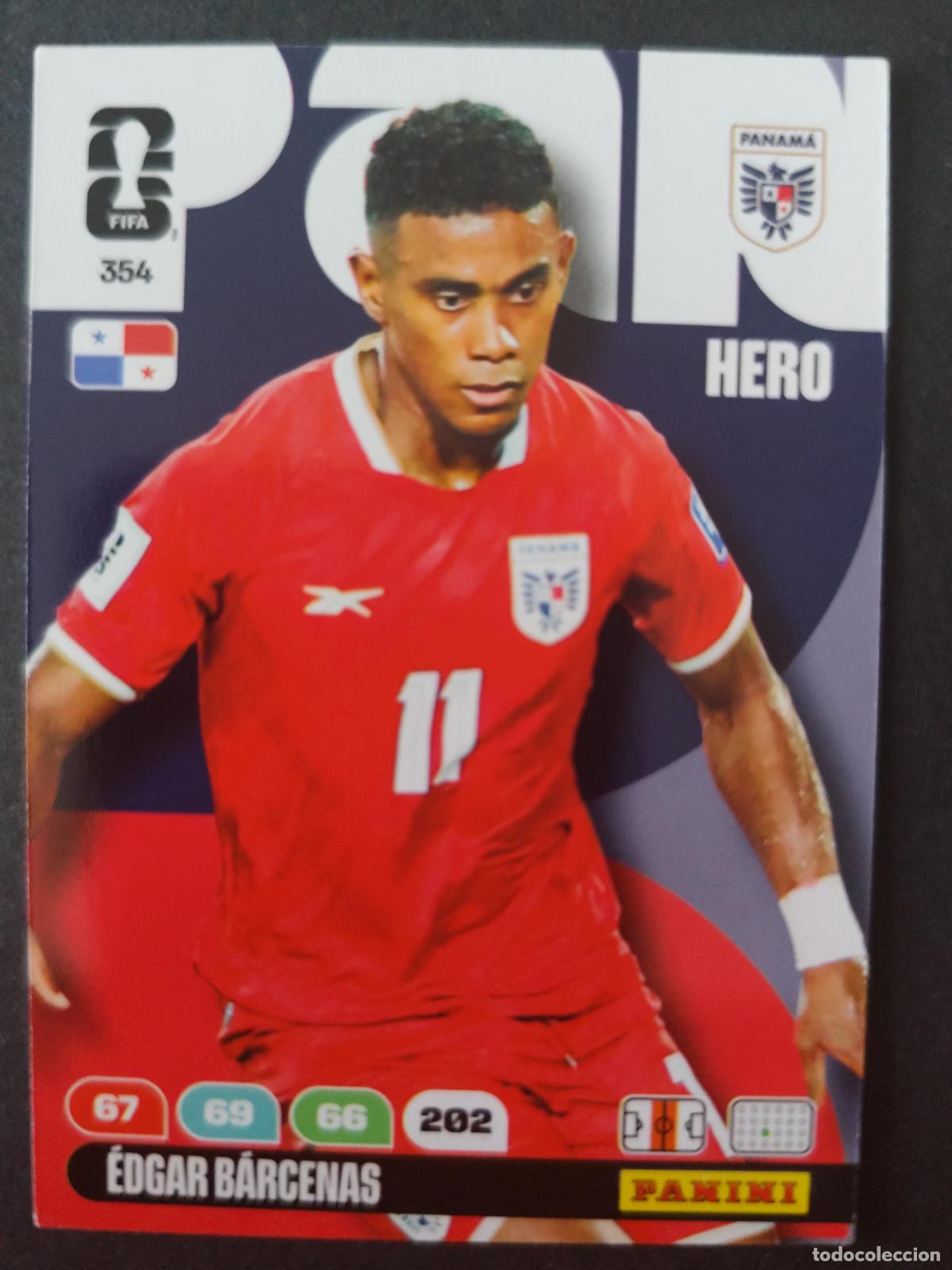 Cromos de F&uacute;tbol: 354 EDGAR B&Aacute;RCENAS PANAM&Aacute; ADRENALYN MUNDIAL FIFA WORLD CUP 2026 PANINI
